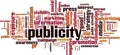 Publicity word cloud Royalty Free Stock Photo