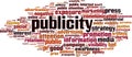 Publicity word cloud Royalty Free Stock Photo