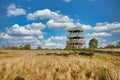 Lookout tower in Het Aekingerzand part of the Nationaal Park Drents-Friese Wold