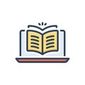 Color illustration icon for Publishing, puffery and publicity Royalty Free Stock Photo