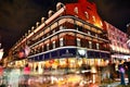 Pubs and bars with neon lights in the French Quarter, New Orleans Royalty Free Stock Photo