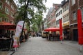 Pubs on the streets of Dortmund, Germany.