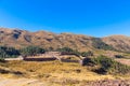 Puca Pucara, Ancient Inca fortress, Peru. South America