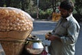 Puchka, pani puri, Kolkata street food Royalty Free Stock Photo