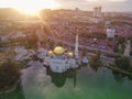 Puchong mosque Malaysia sunrise Royalty Free Stock Photo