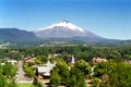 Pucon and Villarica Volcano, Chile Royalty Free Stock Photo