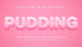 Pudding text effect Royalty Free Stock Photo