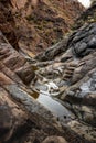 Puddle Below the window Dropoff Royalty Free Stock Photo