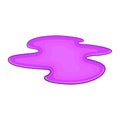 Puddle of oil icon, cartoon style