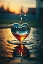 Puddle of Passion: Where Love Finds Its Reflection