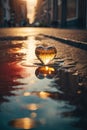 Puddle of Passion: Where Love Finds Its Reflection