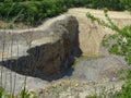 Puddle spotted in limestone delf in Germany