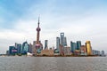 Pudong and Oriental Pearl tower. Royalty Free Stock Photo