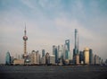 Pudong skyline, skyscaper in Pudong business district, Shanghai, China Royalty Free Stock Photo