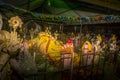 Religious hindu holiday in India. Festive night festival