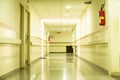 Empty corridor in indian public hospital