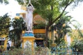 Main entrance of Puducherry railway station - Pondicherry travel - India tourism