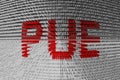 PUE Royalty Free Stock Photo