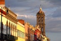 Belfry of the Cathedral and architecture puebla city, mexico