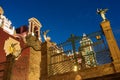 Puebla Cathedral at night - Puebla, Mexico Royalty Free Stock Photo