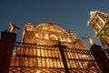 Puebla Cathedral at night in Puebla, Mexico Royalty Free Stock Photo