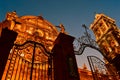 Puebla Cathedral at night - Puebla, Mexico Royalty Free Stock Photo