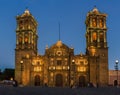 Puebla Cathedral at night - Puebla, Mexico