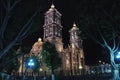 Puebla Cathedral Royalty Free Stock Photo