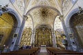 Interior view of Church of Santo Domingo Royalty Free Stock Photo