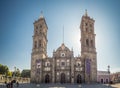 Puebla, Mexico, South America : [Town of Puebla, street and church]