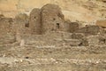 Pueblo Bonito in Chaco Culture National Historical Park in New Mexico, USA. This settlement was inhabited by Ancestral Puebloans,