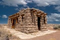 Pueblo house in the Petrified Forest National Park, Arizona, USA. Royalty Free Stock Photo