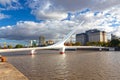 Puente De La Mujer Pedestrian Bridge, Puerto Madero, Buenos Aires Argentina Royalty Free Stock Photo