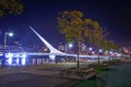 Puente de la mujer in Puerto Madero, Buenos Aires, Argentina Royalty Free Stock Photo