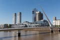 Puente de la Mujer and Skyscrapers in the Puerto