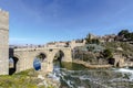 Puente de San Martin bridge over the Tajo river in Toledo Royalty Free Stock Photo