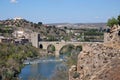 Puente de San Martin bridge in Toledo, Spain Royalty Free Stock Photo