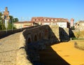 Puente del Paso Honroso, en Hospital de ÃârbigoLeÃÂ³n Royalty Free Stock Photo