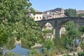 Puente la Reina, Spain - 31 Aug, 2022: Arches of the roman Puente la Reina foot bridge, Navarre, Spain Royalty Free Stock Photo