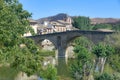 Puente la Reina, Spain - 31 Aug, 2022: Arches of the roman Puente la Reina foot bridge, Navarre, Spain Royalty Free Stock Photo