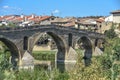 Puente la Reina, Spain - 31 Aug, 2022: Arches of the roman Puente la Reina foot bridge, Navarre, Spain Royalty Free Stock Photo