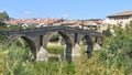 Puente la Reina, Spain - 31 Aug, 2022: Arches of the roman Puente la Reina foot bridge, Navarre, Spain Royalty Free Stock Photo