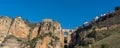 Puente Nuevo Bridge, Ronda, Province Malaga, Andalusia, Spain. Copy space for text Royalty Free Stock Photo