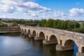 Puente Romano, the Roman Bridge in Merida, Extremadura, Spain.
