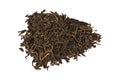 Puer (pu-erh) black elite tea isolated on white Royalty Free Stock Photo