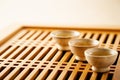 Puer tea in a traditional teacup