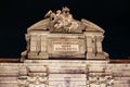 Puerta of Alcala in Madrid at night on Christmas time