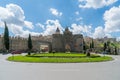 Puerta de Bisagra or Alfonso VI Gate in city of Toledo, Spain.