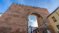 Puerta de Elvira, in the Albaicin neighborhood, in Granada, Spain.