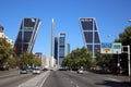 Puerta de Europa. Madrid Royalty Free Stock Photo